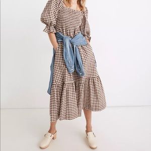 Madewell lucie gingham dress